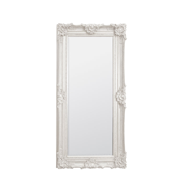 Gallery - Stephen Antique Frame Leaner Mirror in Cream, 177x88cm