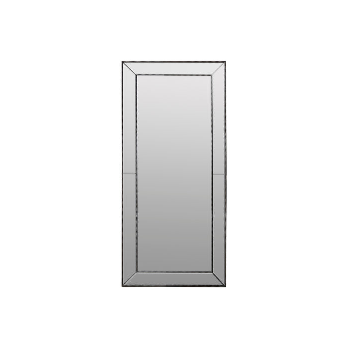 Gallery - Reina Geometric Silver Wall Mirror, 165 x 79cm