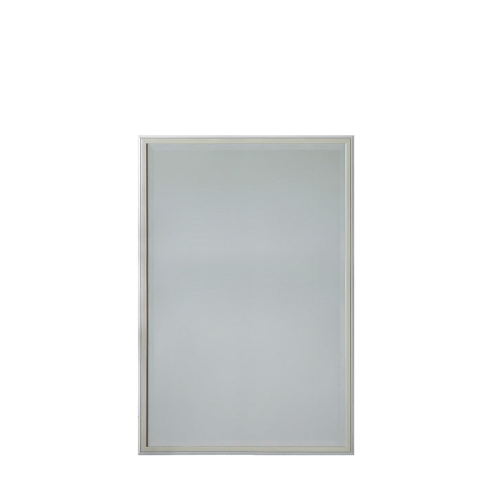 Gallery - Troy 2 Tone Framed Wall Mirror in Champaign, 90x60cm