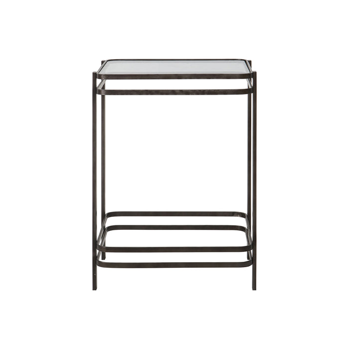 Gallery - Ryde Mirror Top Side Table in Bronze, 40.5x40.5cm