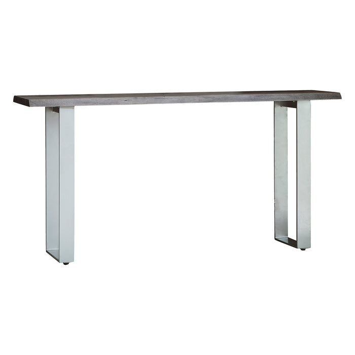 Gallery - Hatfield Wood Top Console Table in Grey, 160x36cm