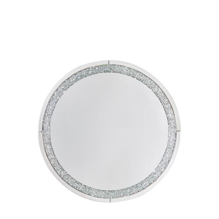 Gallery - Wendy Round Framed Mirror with Jewel Boarder, 90cm