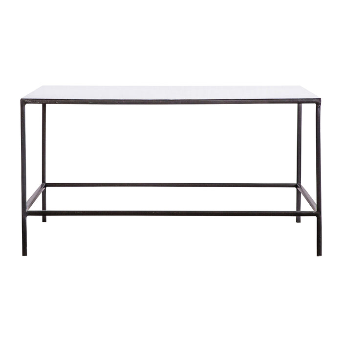 Gallery - Mistley Hand Enameled Coffee Table in Pearl Grey, 76x76cm