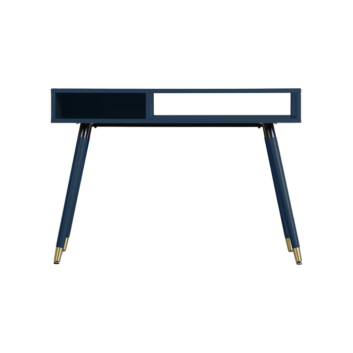 Gallery - Hawley Oak Wood Console Table in Blue, 110x45cm