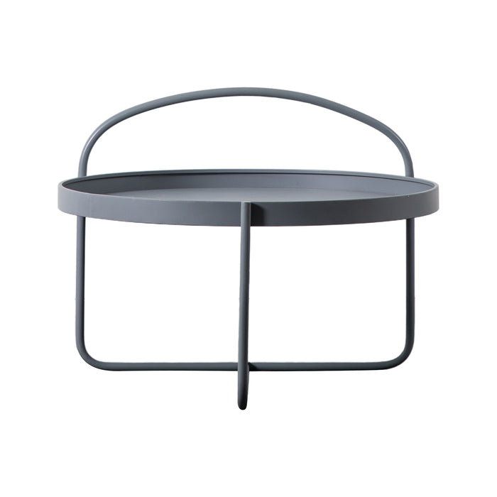 Gallery - Marlow Round Metal Coffee Table in Grey