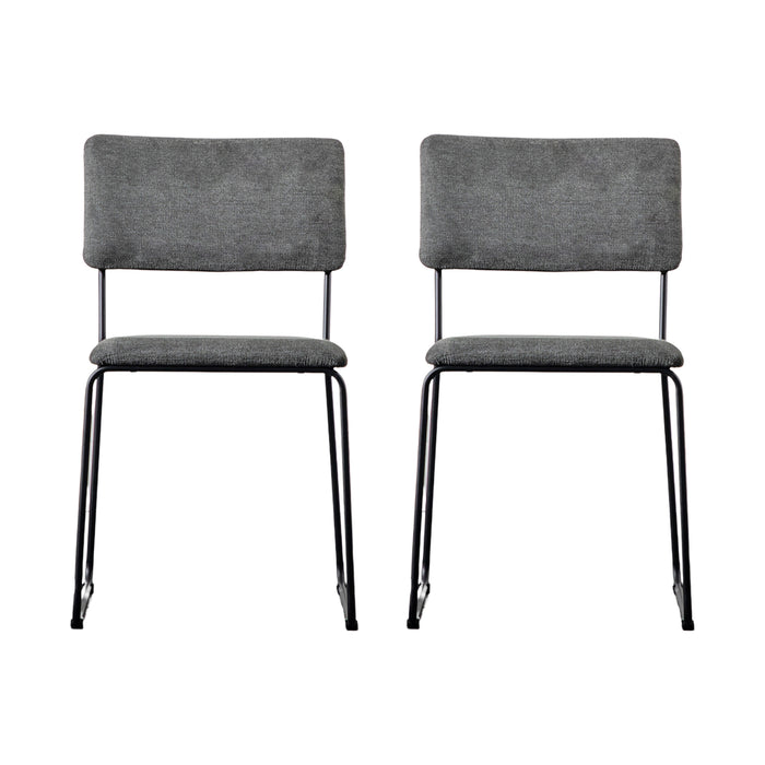 Gallery - Cromford Dining Chair Charcoal, set of 2