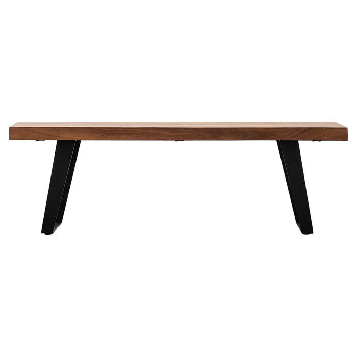 Gallery - Norden 4 Seater Wooden Dining Bench in Natural, 180x40cm