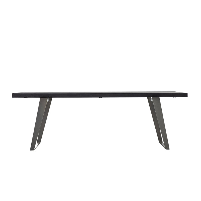 Gallery - Norden 8 Seater Wood Top Dining Table in Black, 220x100cm