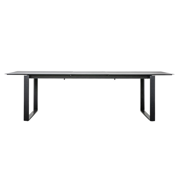 Gallery - Bari Outdoor 8-10 Seater Extending Dining Table, Charcoal