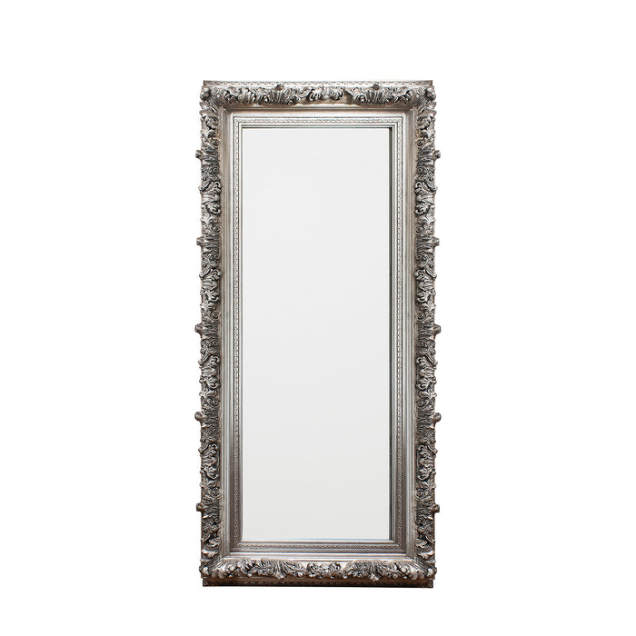 Gallery - Balford Antique Framed Leaner Mirror in Silver, 173x87cm