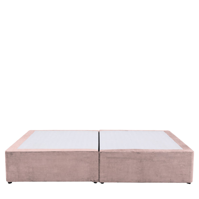 Gallery - Divan King Size Bed in Velvety Pastel Peony, 200x150cm