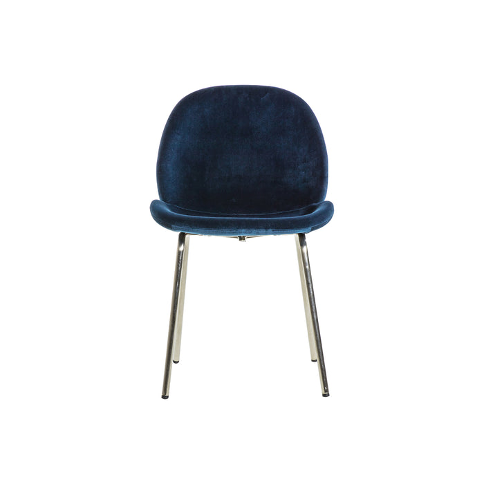 Gallery - Flynn Velvet Dining Chair in Petrol Blue. Set of 2