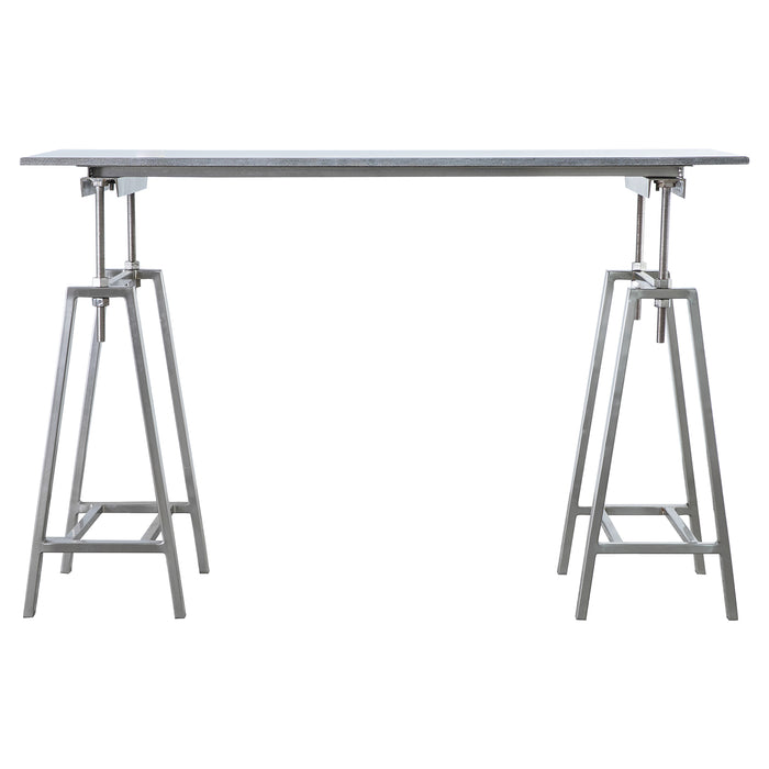 Gallery - Cranleigh Marble Top Desk in Silver, 140x60cm