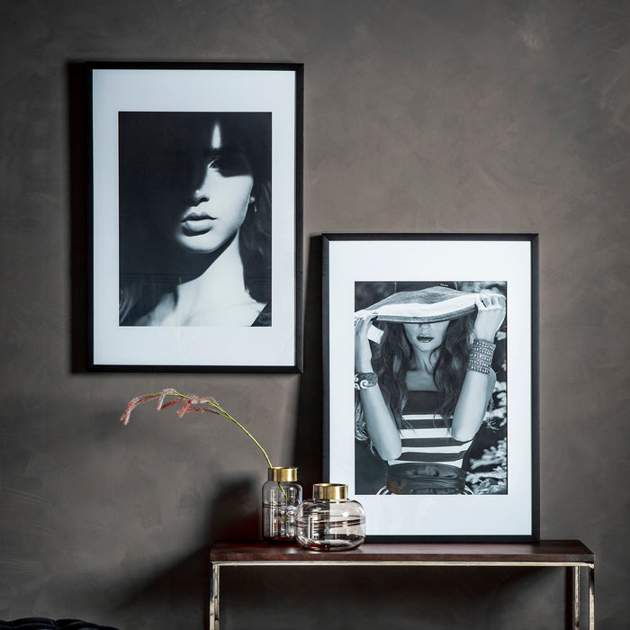 Gallery - Dame Wall Art in Monochrome, 101x71cm