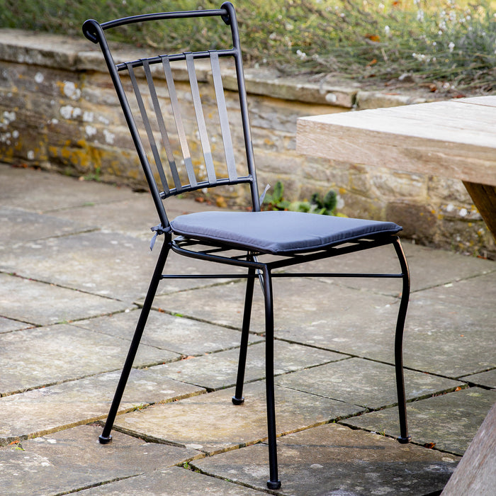 Gallery - Padua Outdoor Weatherproof Iron Dining Chair in Black