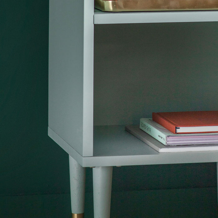 Gallery - Hawley Oak Wood Console Table in Mint, 110x45cm