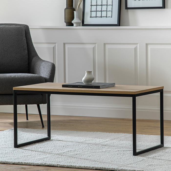 Gallery - Holden Contemporary Wood Top Coffee Table in Natural