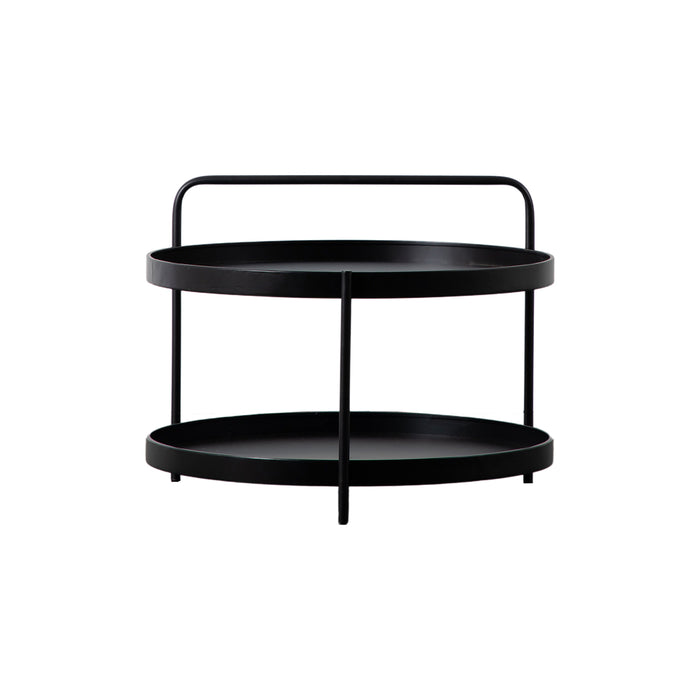 Gallery - Stockbury Round Solid Iron Coffee Table in Black