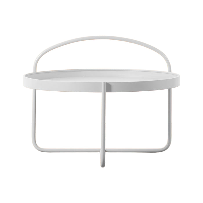 Gallery - Marlow Tray StyleRound Coffee Table in White