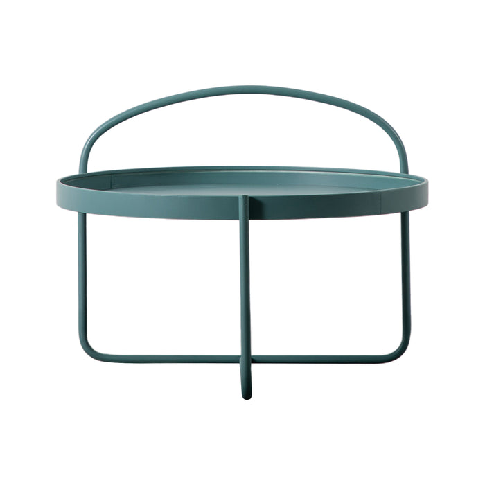 Gallery - Marlow Tray Style Round Coffee Table in Teal