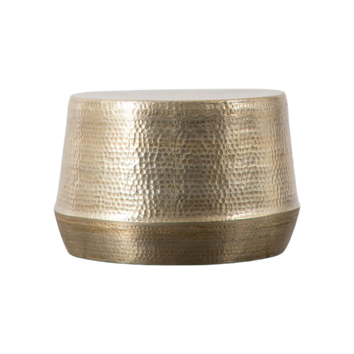 Gallery - Laila Round Solid Metal Coffee Table in Gold