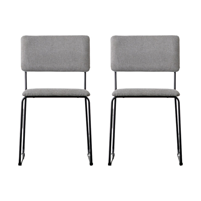 Gallery - Cromford Dining Chair Light Grey, set of 2