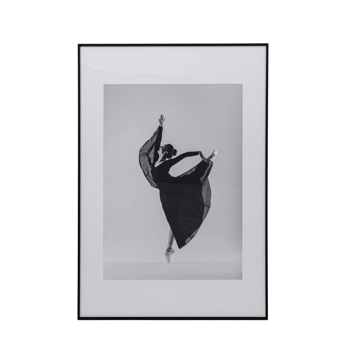 Gallery - Alice Framed Photo Wall Art in Monochrome, 98.5x68.5cm