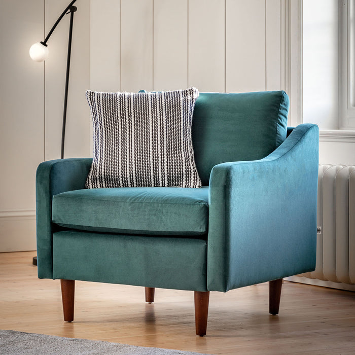 Gallery - Farringham Armchair in Hashed Weave Milky Tea